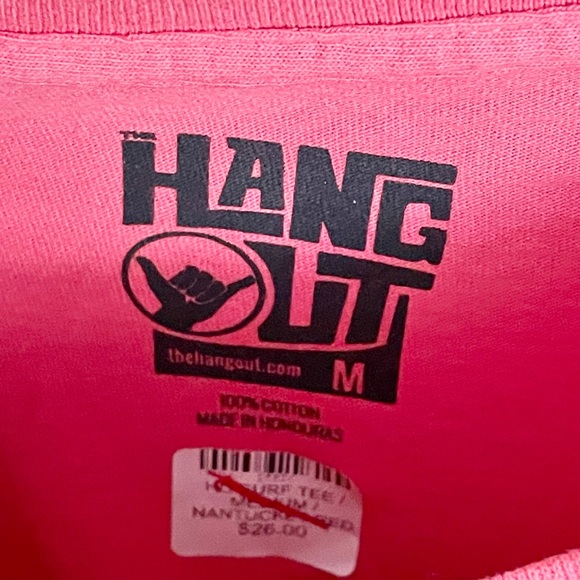 NEW The Hangout Surf Graphic Watermelon Red T Shirt Adult size Medium - Picture 4 of 4